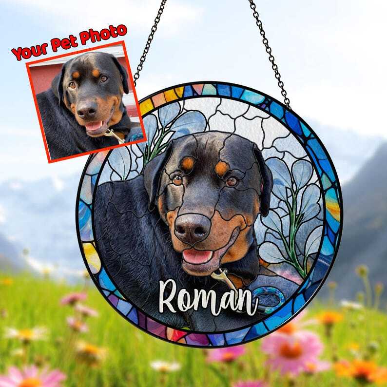 Custom Dog Portrait Art Memorial Gifts Rainbow Bridge Sympathy Lovers