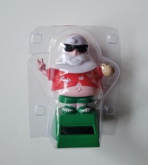 New – Solar Powered Dancing Bobblehead Toy Christmas Santa With Sunglasses