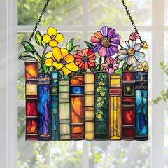 – Window Hanging Suncatcher – Crystal Clear Acrylic & Wood Sun Catcher for Ho…