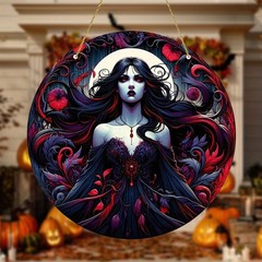 Vintage Gothic Art Seasonal Acrylic Hanging Ornament Indoor Wall Accessory