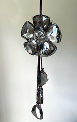 Crystal Flower Sun Catcher Christmas Decor Car Mirror Charm Czech Crystal Gift