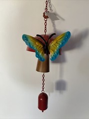 Mushroom Butterfly Wind Chime 35cm