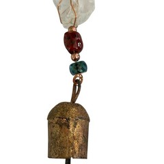 Suncatcher Colorful Glass Beads Single Strand Chili Peppers Rustic Bell Chime