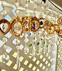12 Suncatchers To Choose From * Dried Flowers * Stones * Crystals * Ornate Frame