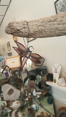 Stained Glass Dragenfly sun catcher or ornament 4.5 x 4 inch