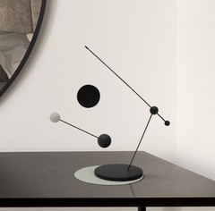Handcrafted Minimal Mobile Sculpture – Contemporary Desk Decor