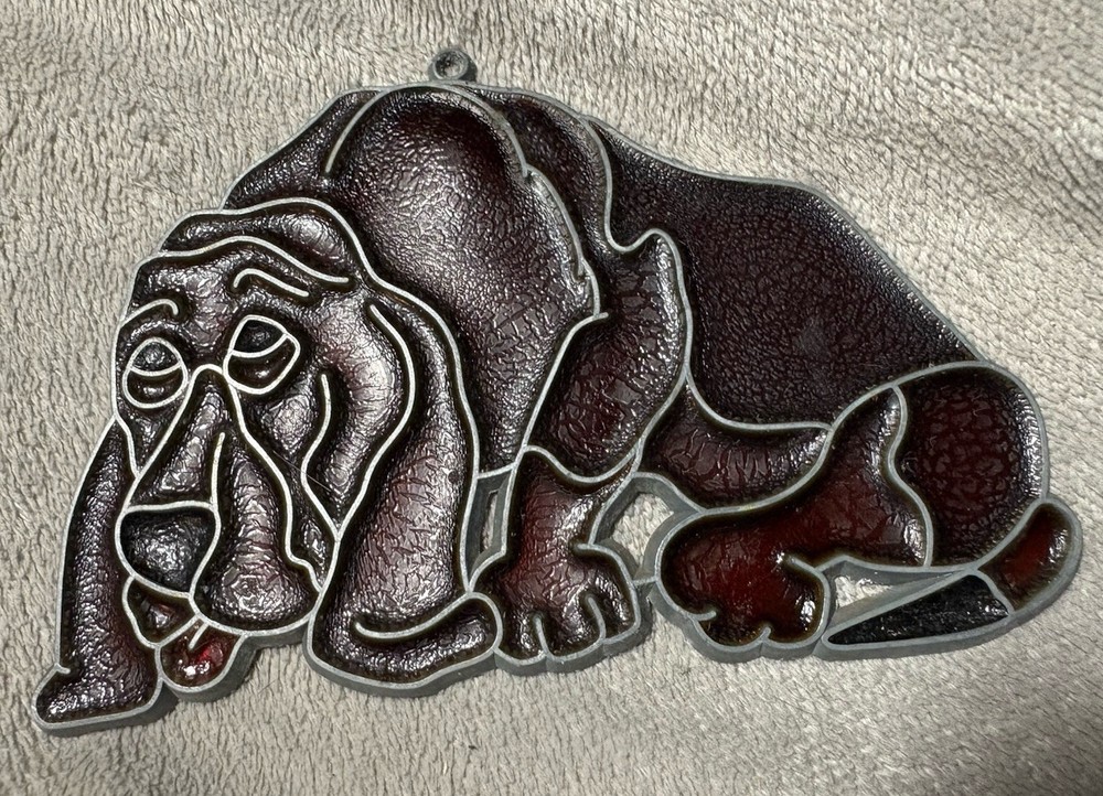 Vintage Suncatcher – Hound Dog 4.50X3.00 Inches Brown