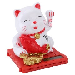 Solar Waving Cat Innovative Cute Solar Lucky Cat Solar Powered Fortune Cat With