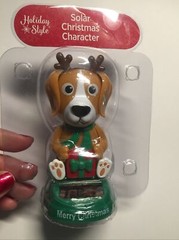 NEW Solar Powered Dancing Winter Christmas Reindeer Max Dog Puppy Bobble Toy!