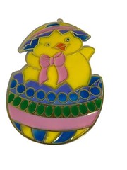 Vintage Easter Vinyl Plastic Suncatchers Decor New Design Inc (lot of 8)