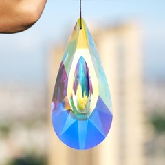Sun Catchers Indoor Window AB-Color Crystal Ball Prism Rainbow Maker with Rope
