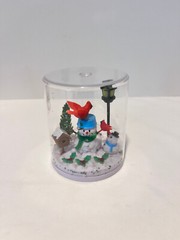 Solar Powered Dancing Lot Of 3 Snowman On Sled Snowman Swinging Snowman Cardinal