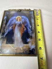 Vintage Via Vermont Lena Liu Angel Glass Suncatcher Hanging Frame Set 5×7