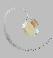 Crystal AB Energy Gate View Suncatcher made with Swarovski PLZ READ DESCRIPTION