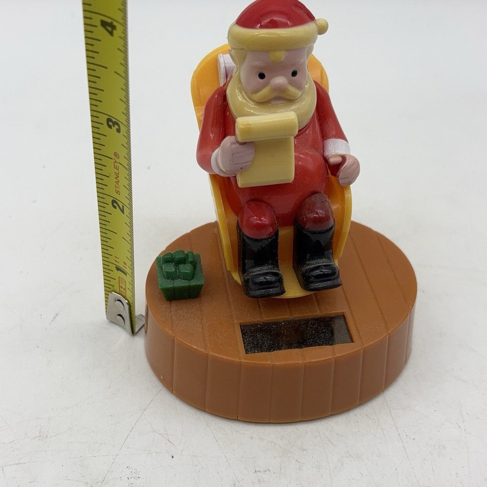 Solar Rocking Santa Checking His List From 2015 Christmas Decor