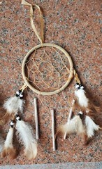 3 Dreamcatchers w/ 3″ Chimes 4″ Wide x Approx 11″-12″ Long