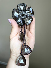 Crystal Flower Sun Catcher Christmas Decor Car Mirror Charm Czech Crystal Gift