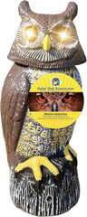 Solar Owl Guard with Motion Detector, Flashing Eyes, Spinning Head, Realistic Ho