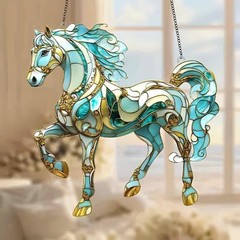Equestrian Horse Acrylic Suncatcher Indoor Window Suncatcher for Garden Home