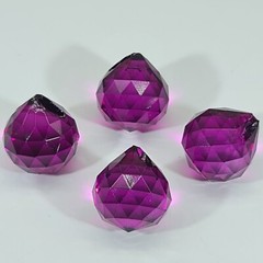 4 Dark Blue Crystal ball 20mm jewelry craft suncatcher chandelier pendant supply