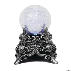 Morris Costumes Blue/Green Crackle Glass Crystal Ball Decoration