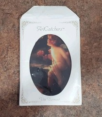 Vtg Via Vermont ArtCatchers Glass Suncatcher Cherub Angel 5530-58 w/ Box Rare