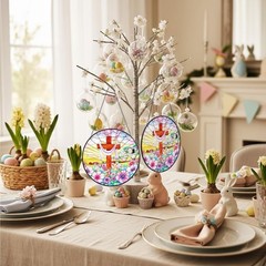 Elegant 8-Inch Christian Cross Stained Glass Suncatcher – Perfect Gift Decor