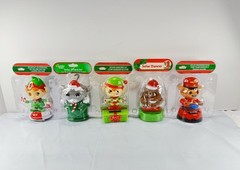 Lot of 25 Dancing Solar Powered BobbleHeads Christmas Holiday Themed
