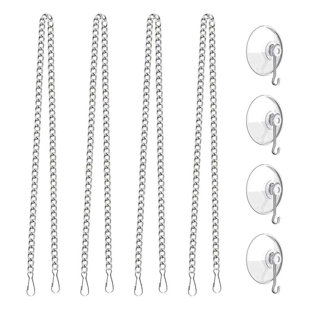 Window Hanging Chain Sunshine Catcher Suction Cup Hooks M8C62436