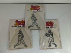Make It Bake It Suncatcher vintage NOS baseball football window ornament lot