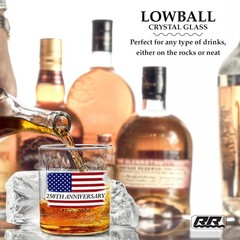 Heavy Duty Patriotic 12oz Old Fashioned Glass – Perfect for Celebrations