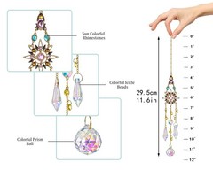 Crystal Sun Catchers | Glass Icicle Prisms | Rainbow Makers for Home Decor