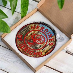 Heroines Of Jericho Symbol Street Of Jericho Sand Red Stained Glass Suncatcher