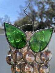 Grape Cluster Sun Catcher 5.5”. Champagne Color.