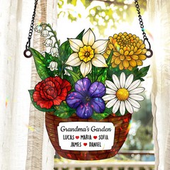 Personalized Family Suncatcher Acrylic Window Decor Custom Gift