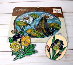 2009 Wild Wings Stained Glass Suncatcher Tiger Swallowtail Butterfly + 2 Extras