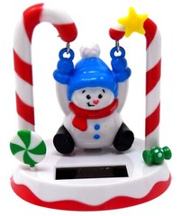 New Solar-Powered Christmas Swinging Snowman ~ FREE SHIPPING