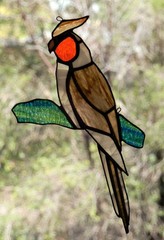 Rainbow Lorikeet Australian Stained Glass Handmade Suncatcher Bird Lovers Gift