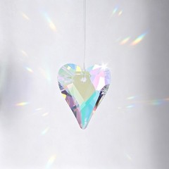 5-Pack 1.1 Inch Crystal Colorful Garden Suncatchers for Windows [Pale Green]