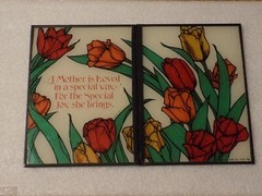 1981 Yorkraft Inc. A Mother Is Loved In A Special.. Double Pane Glass Suncatcher