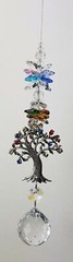 Large Rhinestone Tree Of Life Crystal Suncatcher, gift, rainbow suncatchers AU