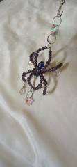 Mini Purple Spider Car Charm Suncatcher