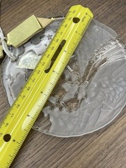 Vintage Walther Glas Round Suncatcher (West Germany) Winter Landscape