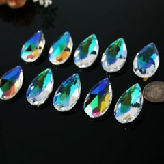 Lots AB Rainbow Crystal Lamp Prism Chandelier Pendant Jewelry Suncatcher Beads