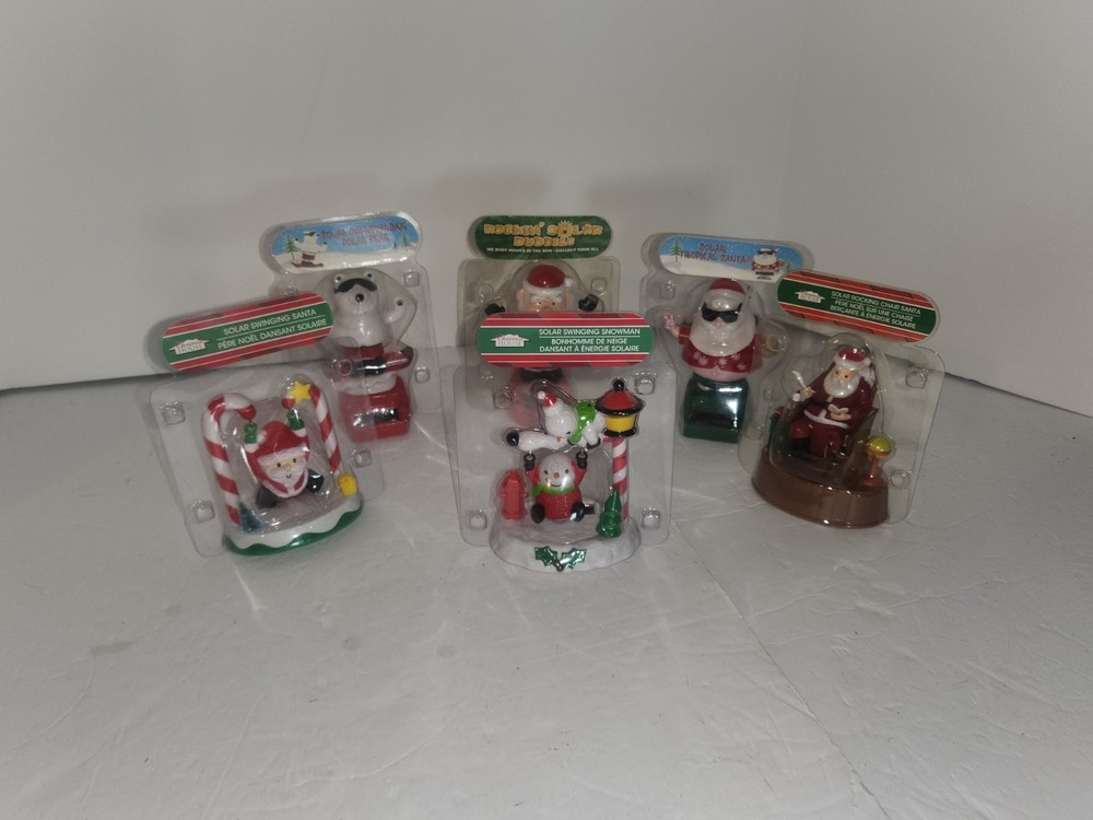 Solar Dancers Lot of 6 Christmas. Nib. Santa. Bear Snowman And Elf