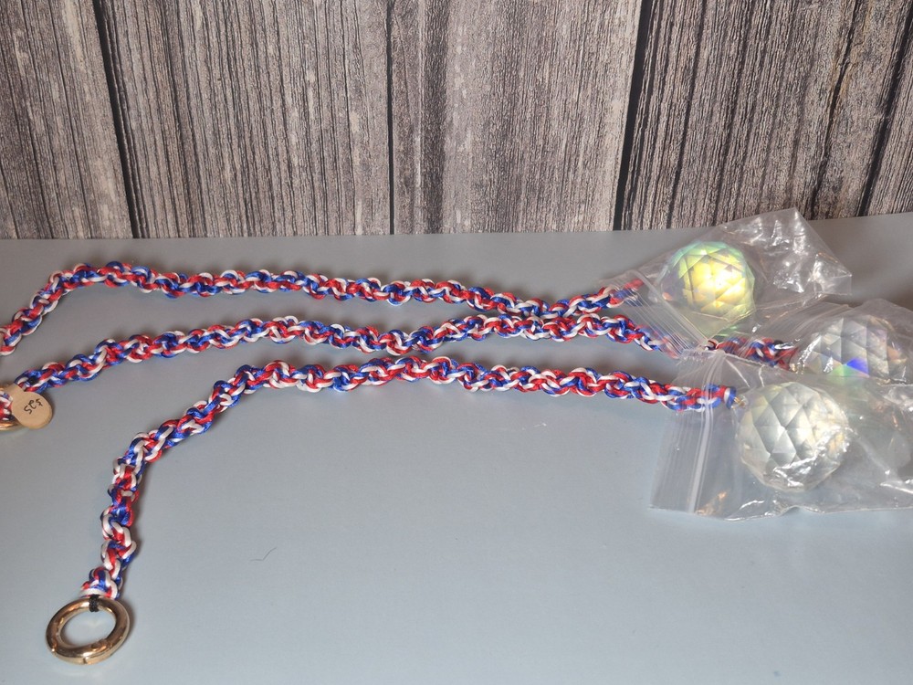 1pc Red White and Blue Suncatcher *Handmade* USA