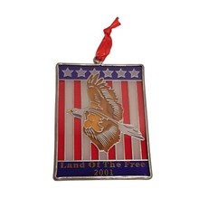 Vintage 2001 Limited Edition Suncatcher Eagle Flag Land of The Free
