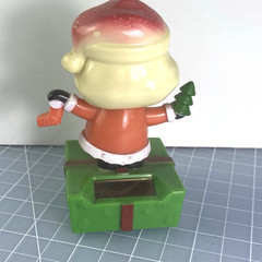 Santa Claus Solar Bobble Head 4″ Dancing Figure Christmas Holiday Decor 2018