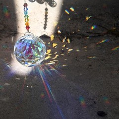 30mm/1.18″ 20pack Crystal Ball Prism Sunshine Catcher Rainbow Pendants Maker,…
