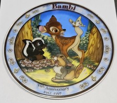 NEW GLASSMASTERS 7-1/2″ DISNEYS BAMBI 55TH ANNIVERSARY 1942-1997 SUNCATCHER